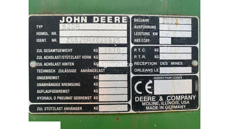 Kosa drugi radni dijelovi za John Deere 620r adaptera za žito