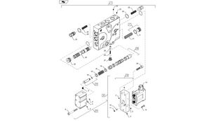 Sekcja zaworu hydr 47434187 hidraulični razvodnik za New Holland T6090 T6070 T7230  traktora na kotačima